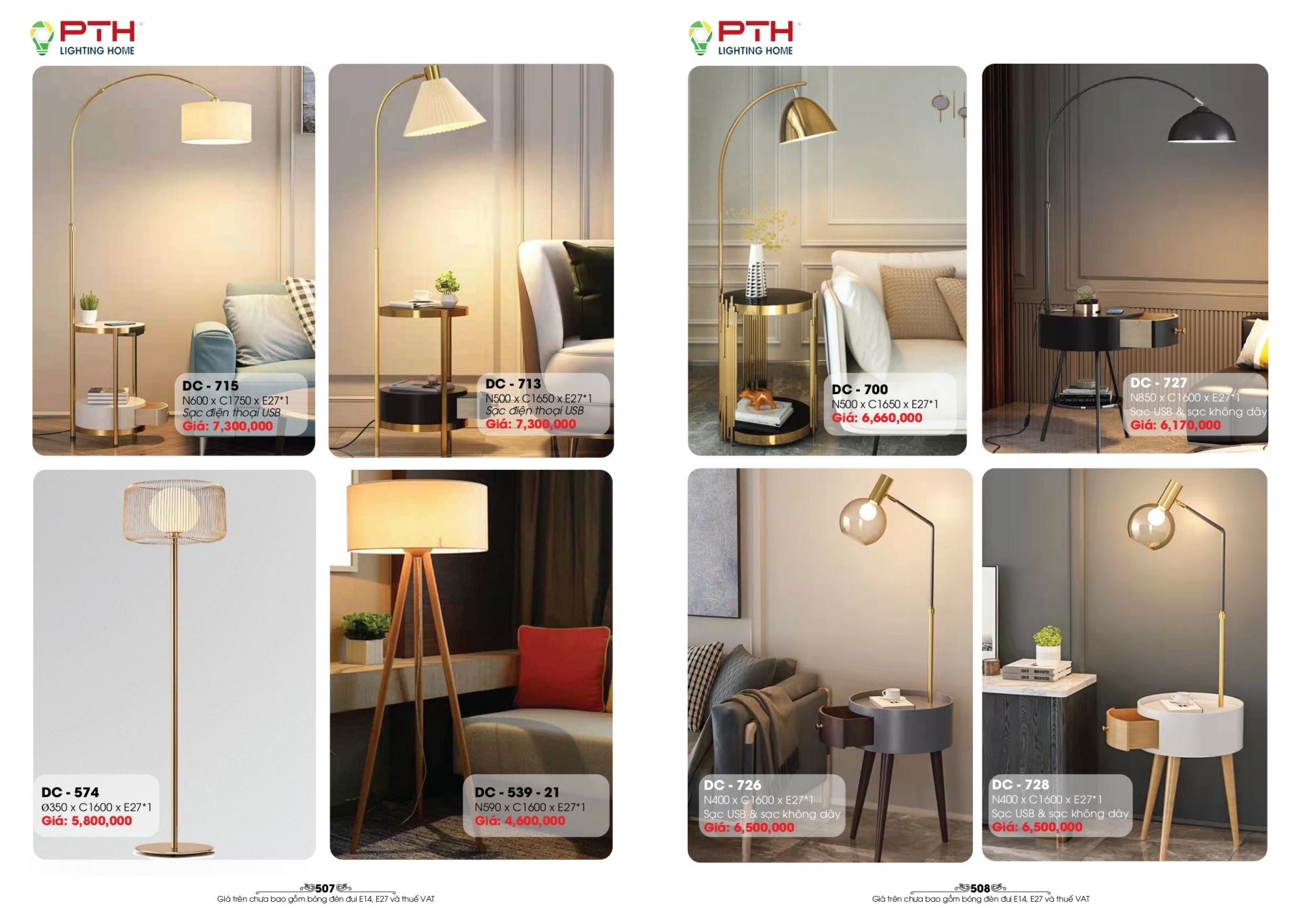 Bảng giá đèn trang trí PTH Lighting Home 2026